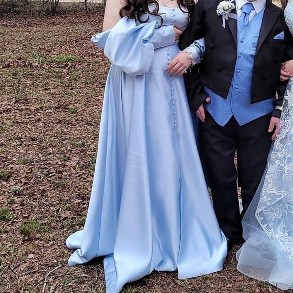 Sky Blue Sleeve Dress.